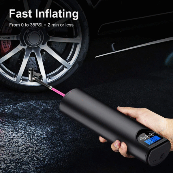 12V 150PSI Rechargeable Air Pump Tire Inflator Cordless Portable Compressor Digital Car Tyre Pump for Car Bicycle Tires Balls - Image 3